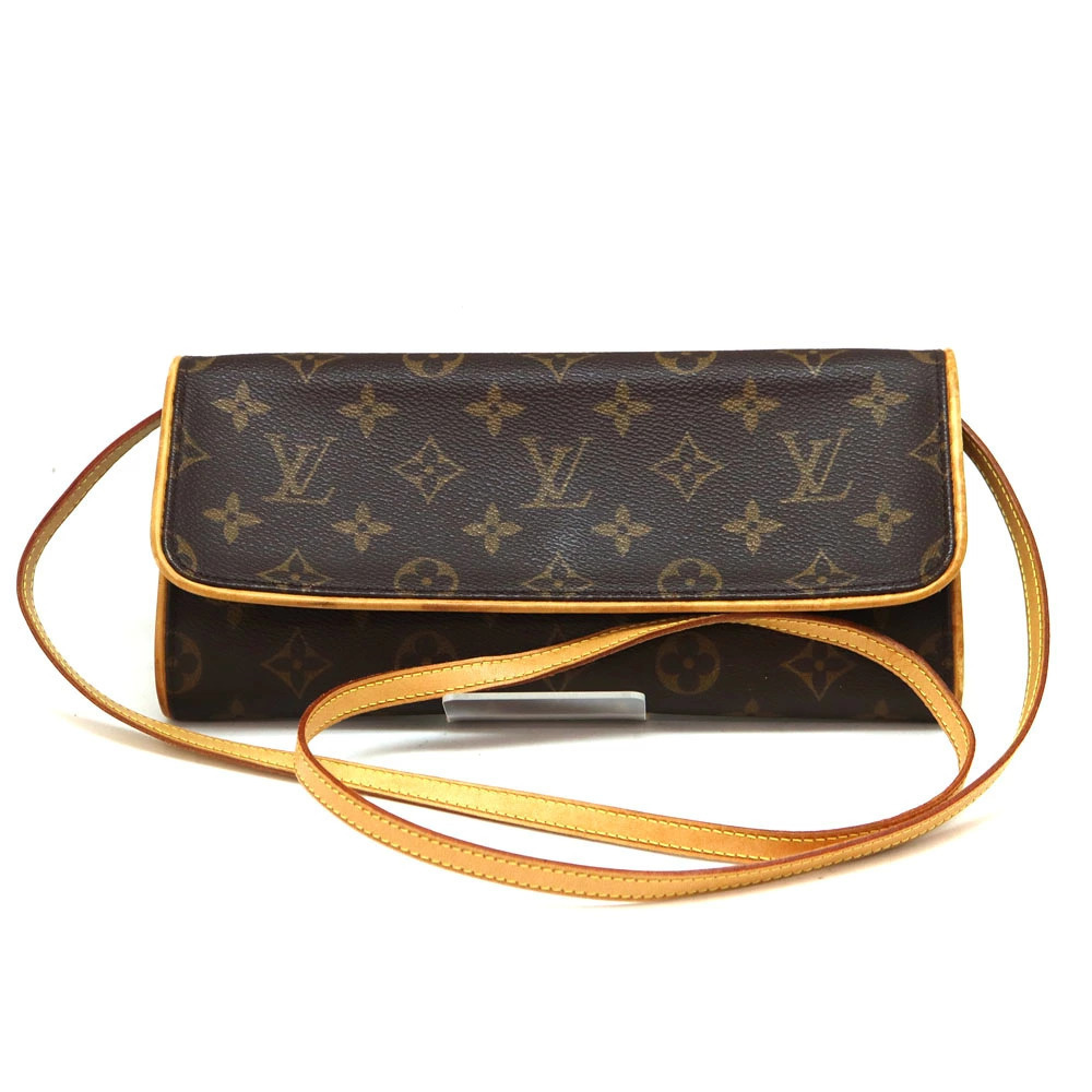 Louis Vuitton Twin Pochette Brown Bag Shoulder Monogram - Picture 2 of 6